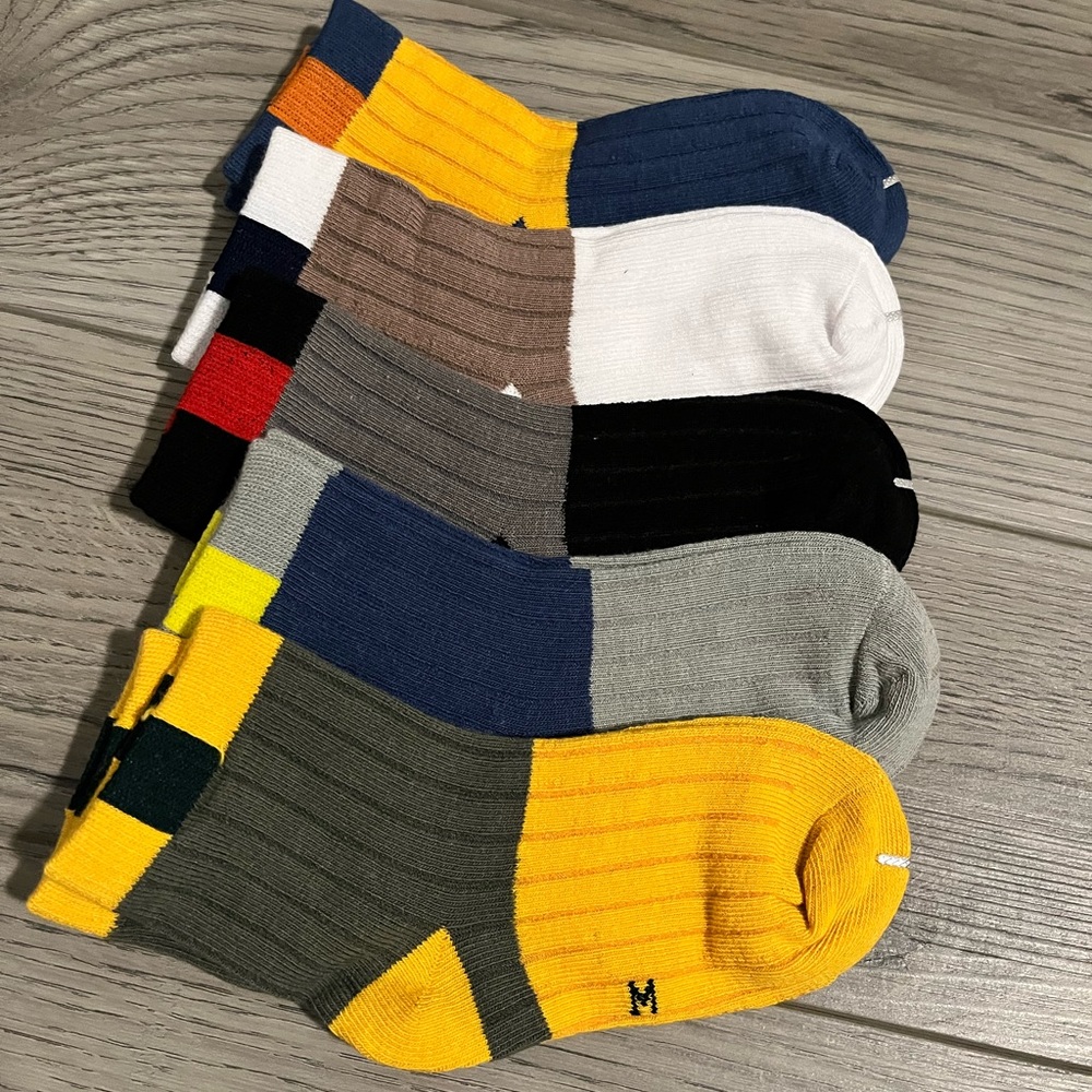 Kid’s Mid-Calf  Cotton Socks 5 Pairs, size 2-4 years